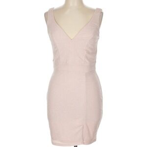 Midnight Doll Beige Soarkle Cocktail Dress. Size 5